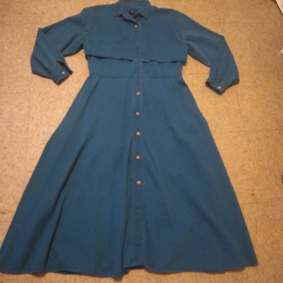 Vintage 80's Bentley Arbuckle Country Western Modest Swing Dress, Size:1… - Picture 7 of 10